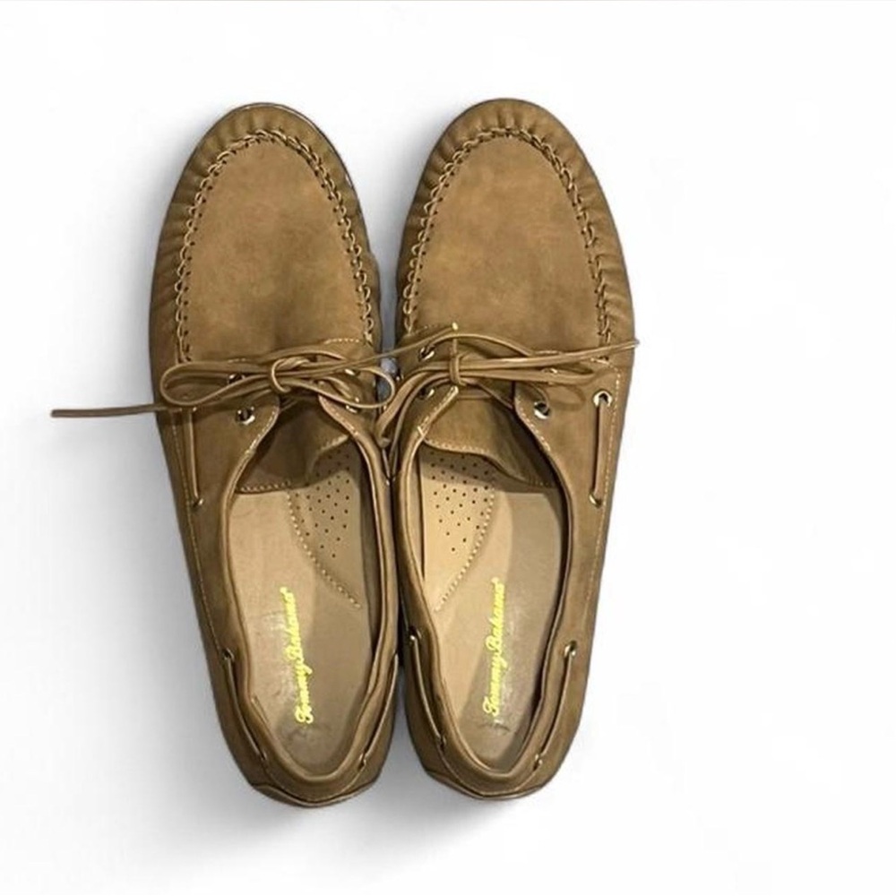 Tommy Bahama Men's Tan Suede Boat Shoes